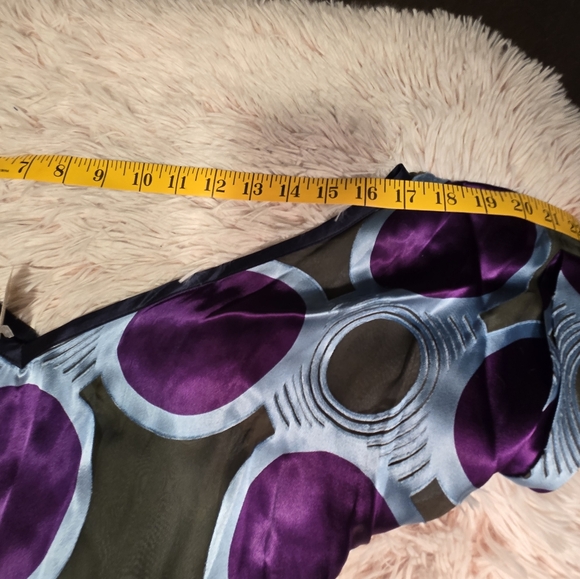 Abaeté Silk Kimono Gathered Waist Statement Sleeve Blouse Women's Small - Picture 12 of 15